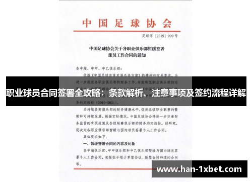 职业球员合同签署全攻略：条款解析、注意事项及签约流程详解