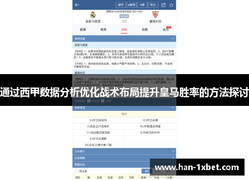 通过西甲数据分析优化战术布局提升皇马胜率的方法探讨